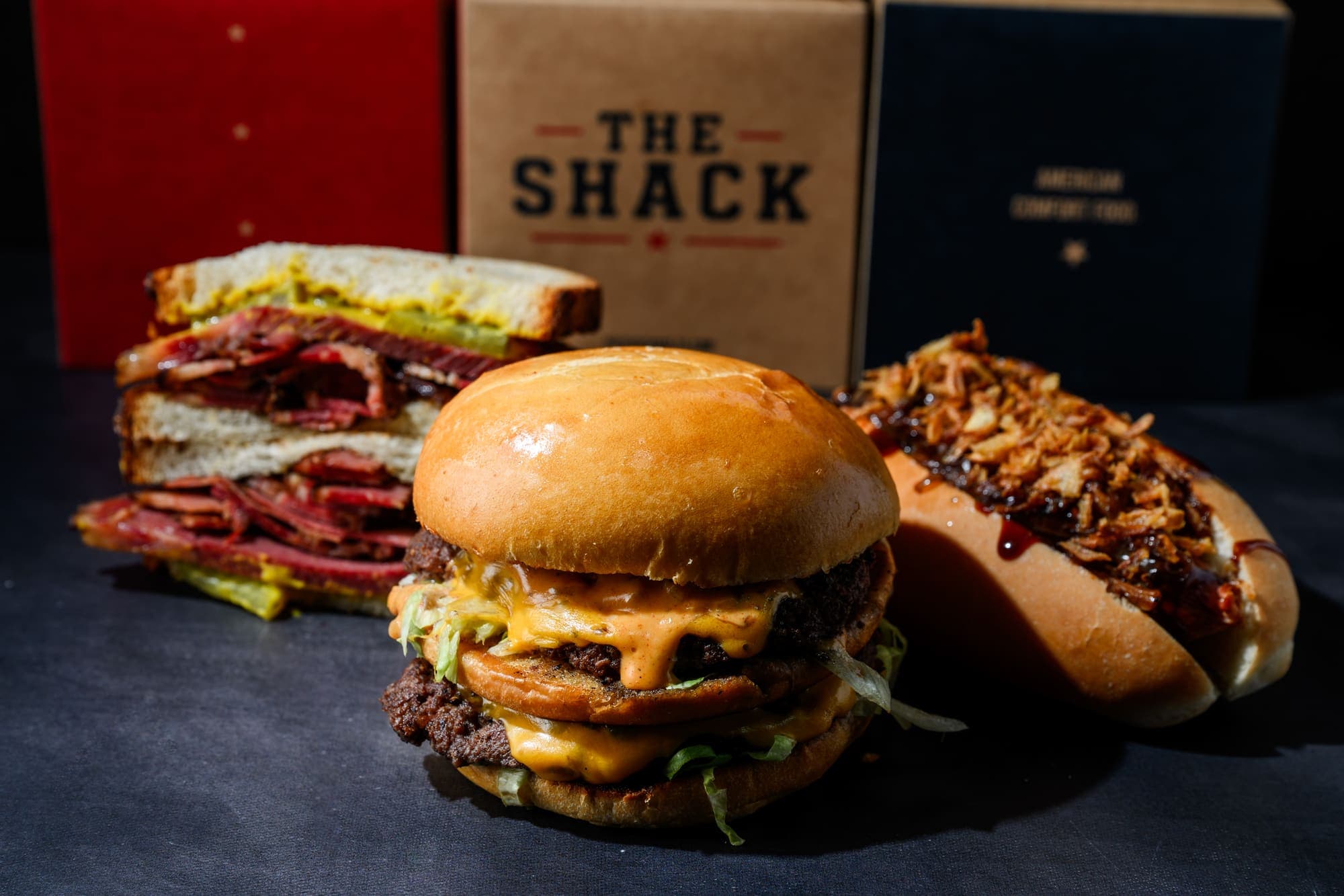 The Big Shack, Lower East Side Pastrami and Memphis Pulled Pork Dog